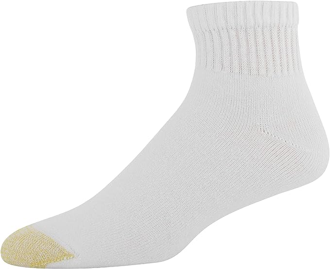 GOLDTOE Men's 656P Cotton Ankle Athletic Socks, Multipairs