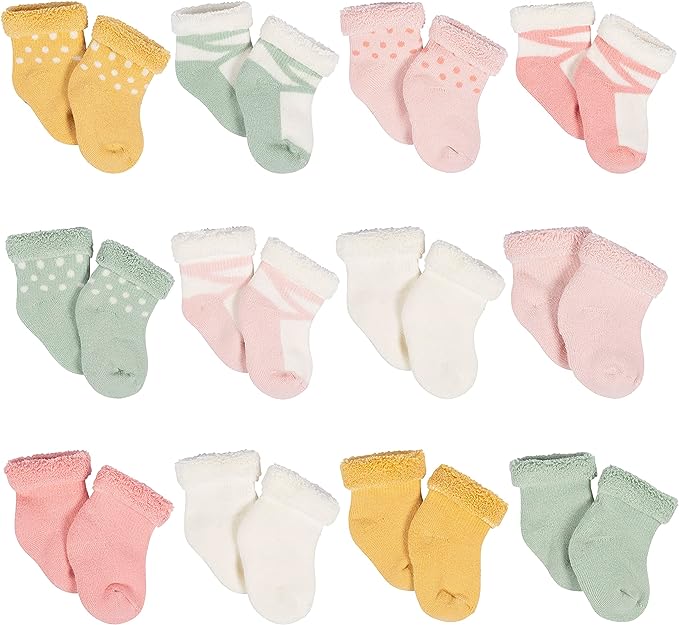 Gerber Baby 12-pair Sock Bundle