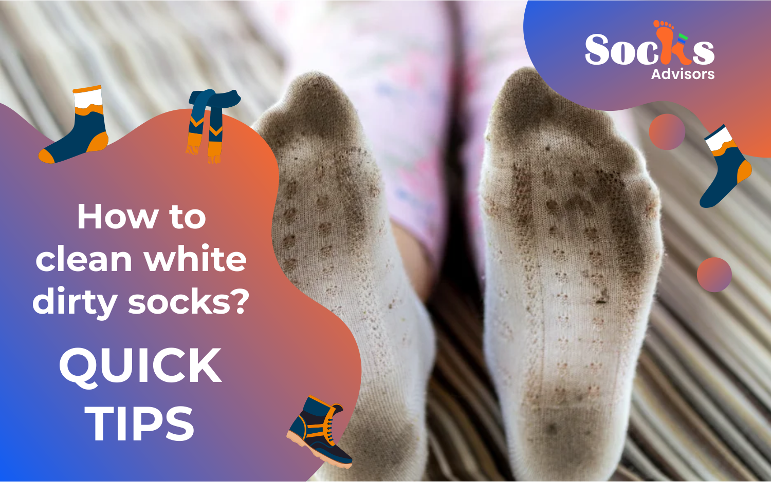 How to clean dirty white socks- Quick Tips